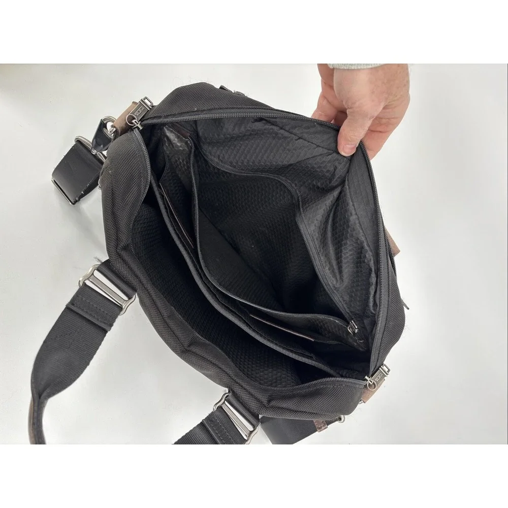 Tumi Alpha Bravo Pinckney Flap Briefcase Laptop Carry Bag Black 22634 Reg $395